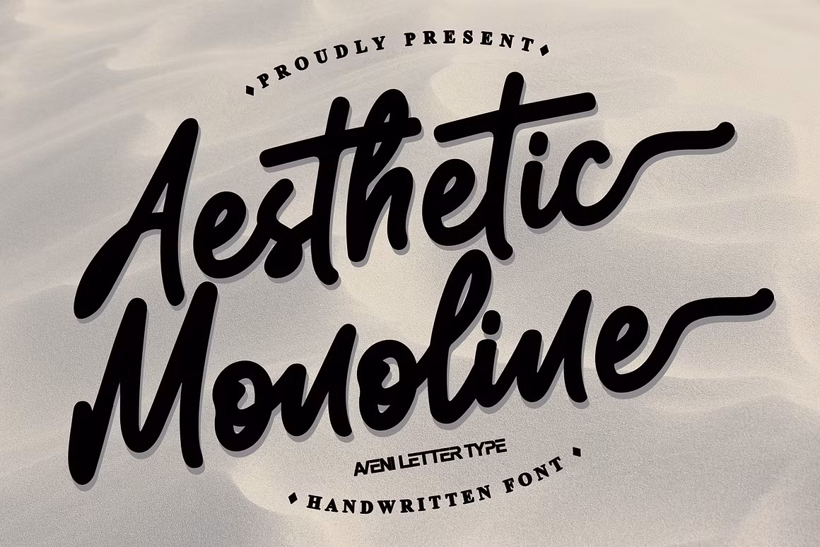 Aesthetic Monoline | Handwritten