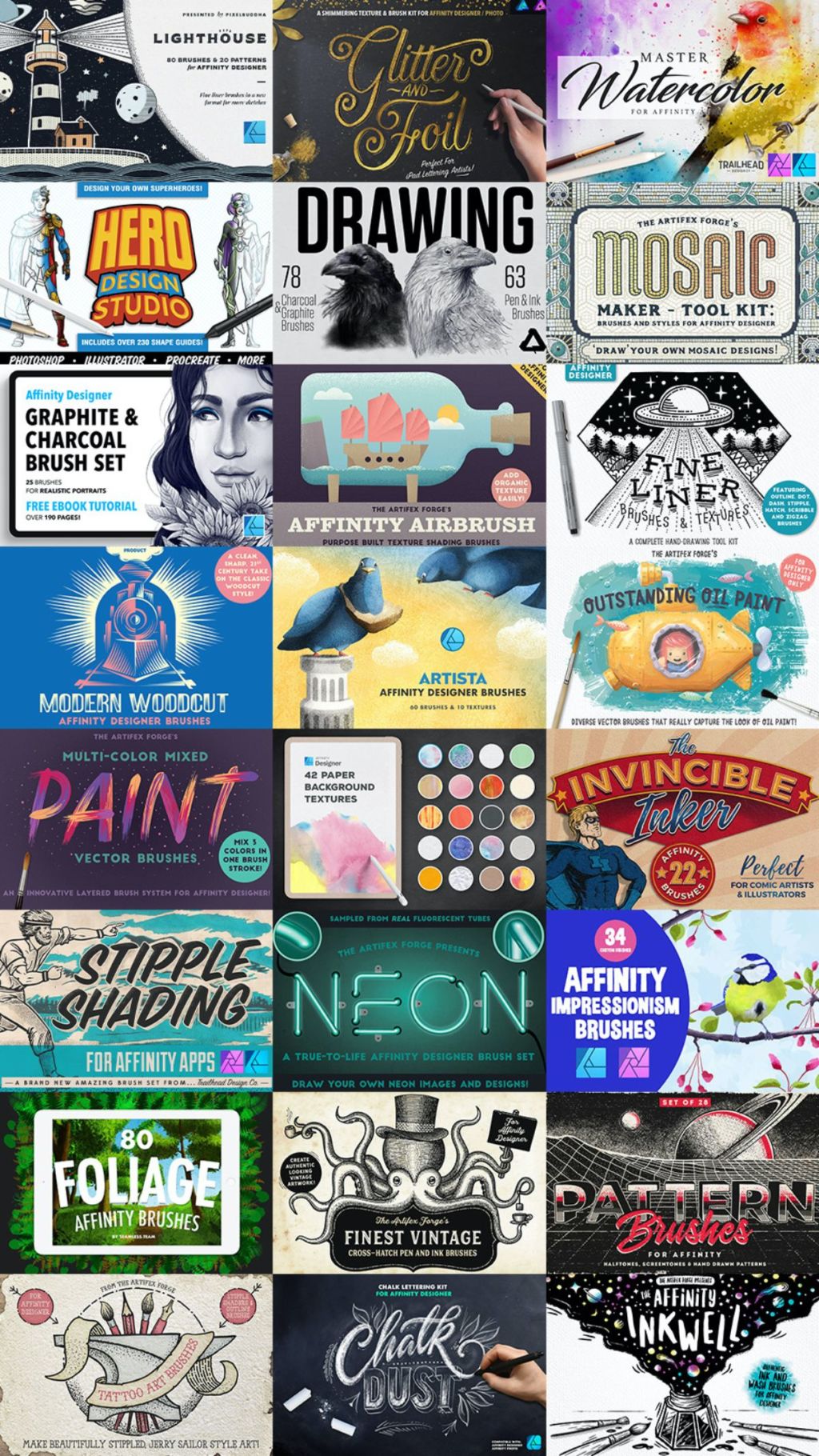Affinity designer and photo brush sale list