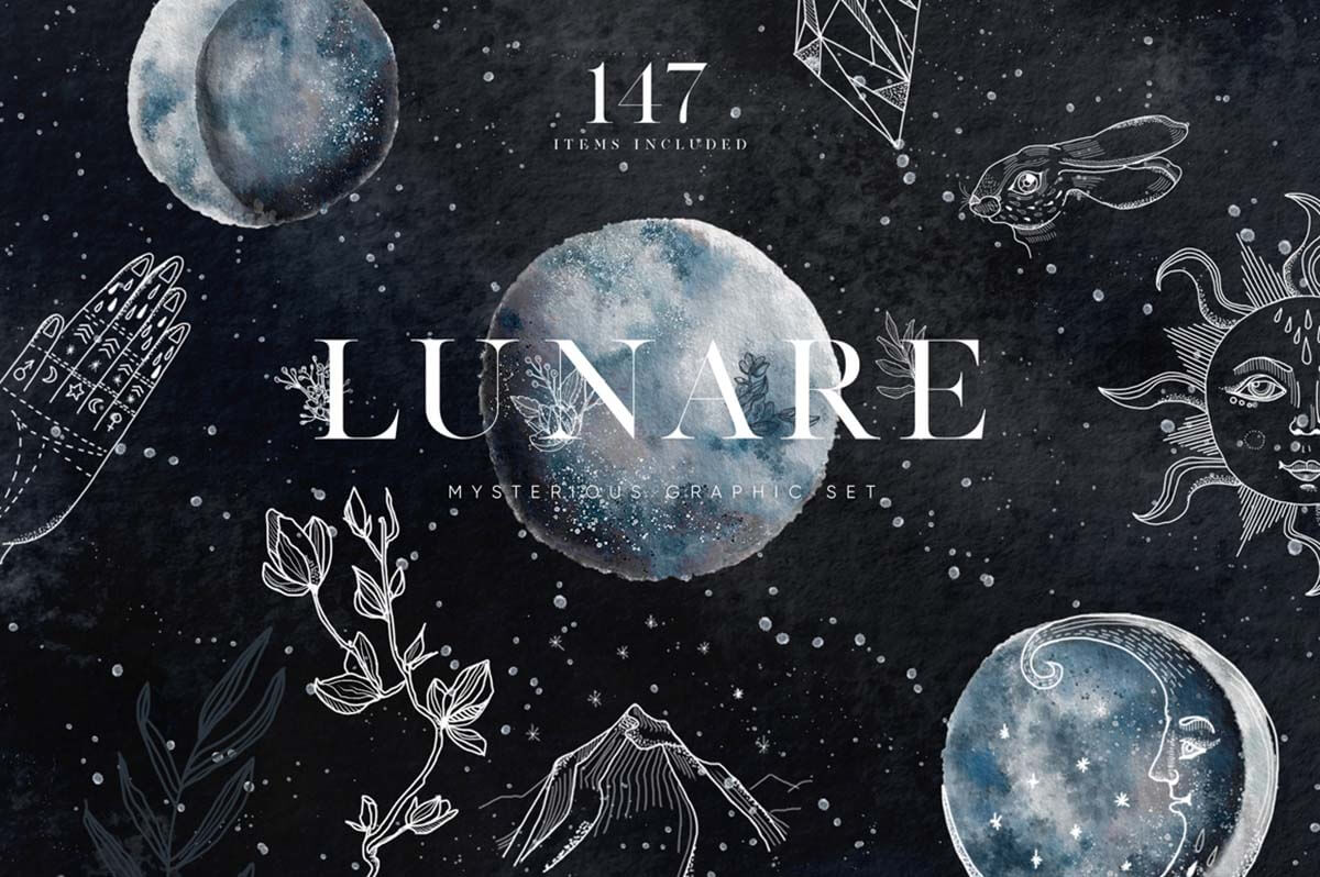 LUNARE MYSTERIOUS GRAPHIC SET