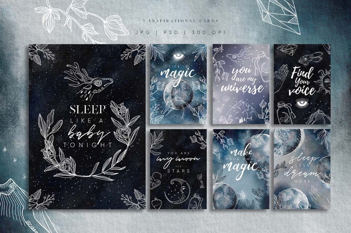 LUNARE MYSTERIOUS GRAPHIC SET