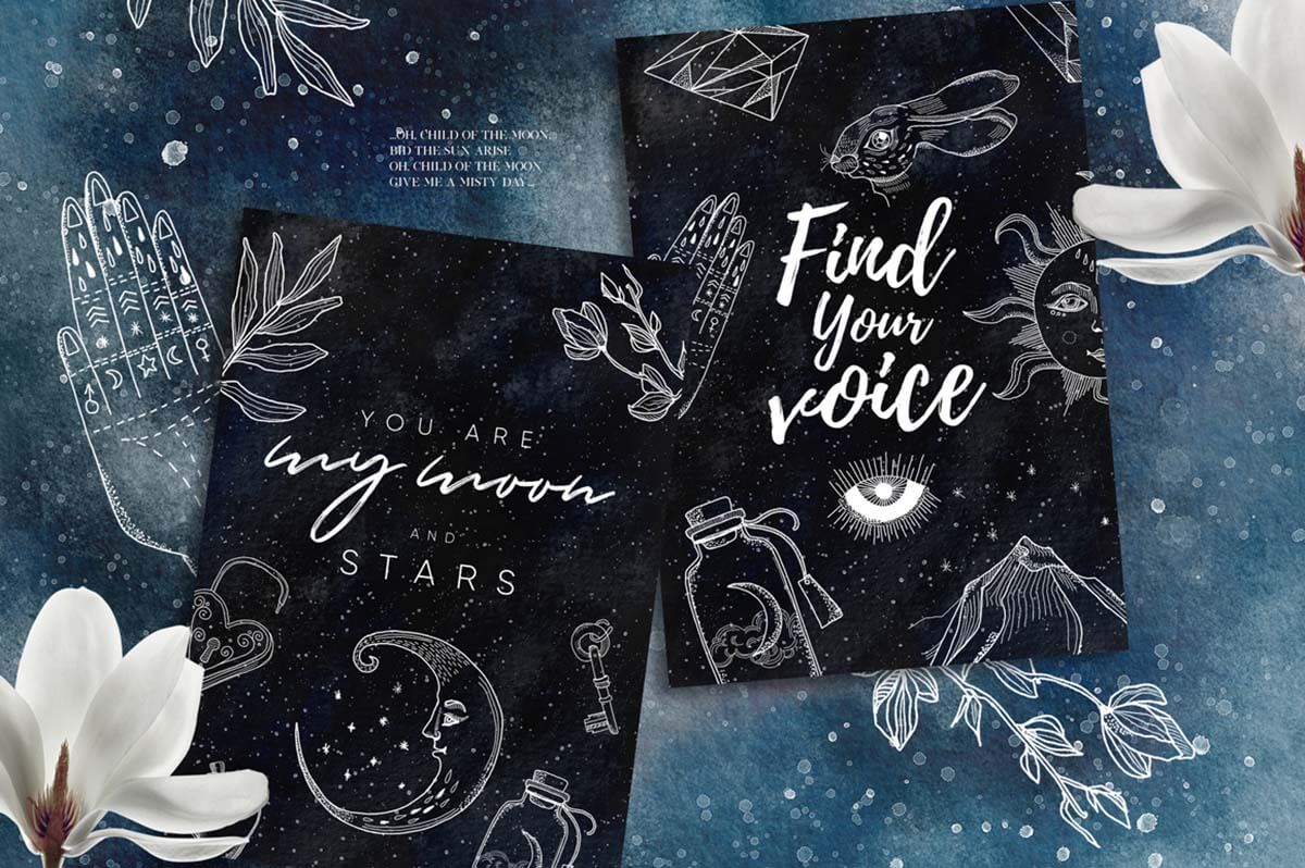 LUNARE MYSTERIOUS GRAPHIC SET