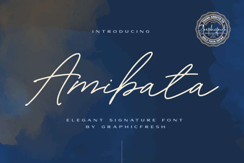 Amibata - Elegant Signature Font