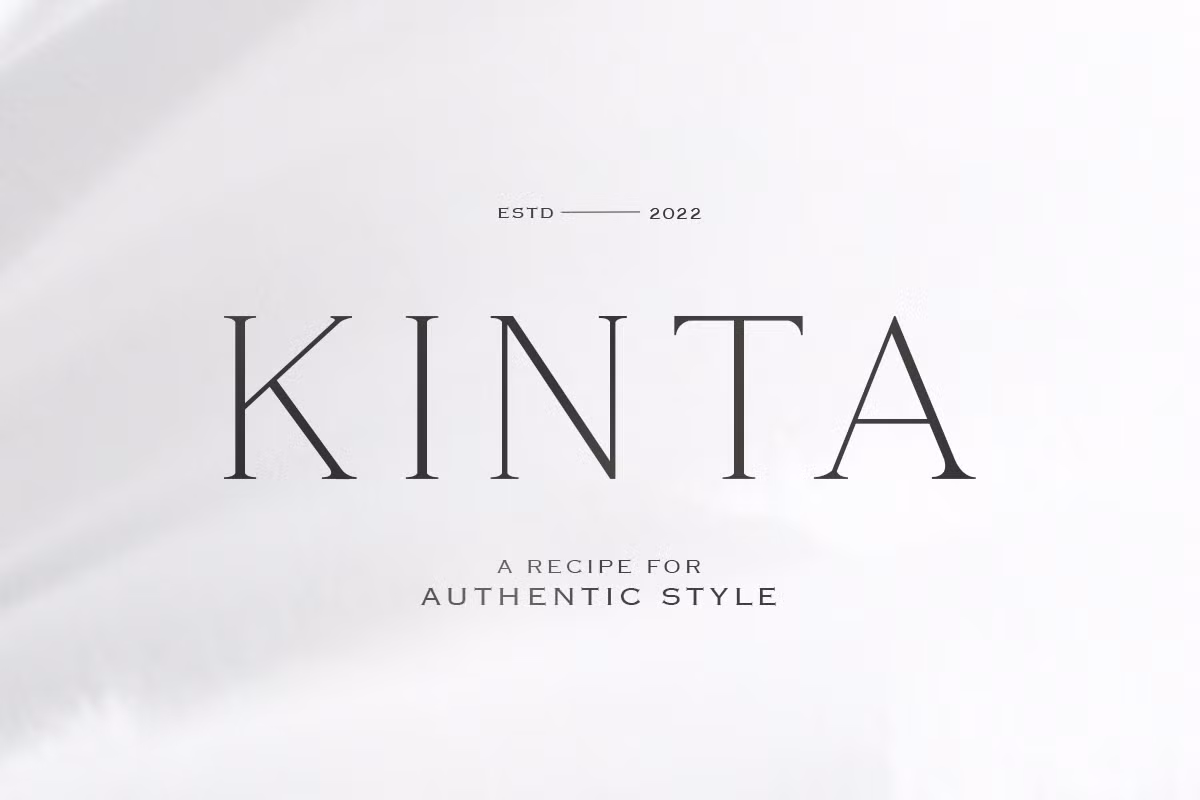 Kinta - Authentic Serif
