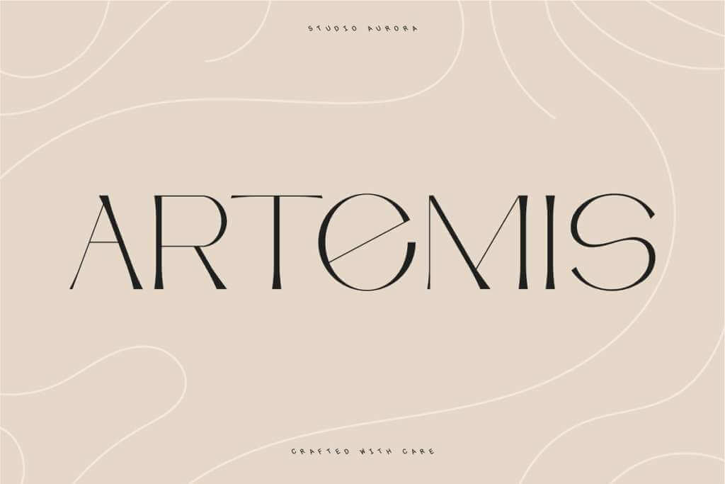 Artemis – Semi-serif Unique Typeface
