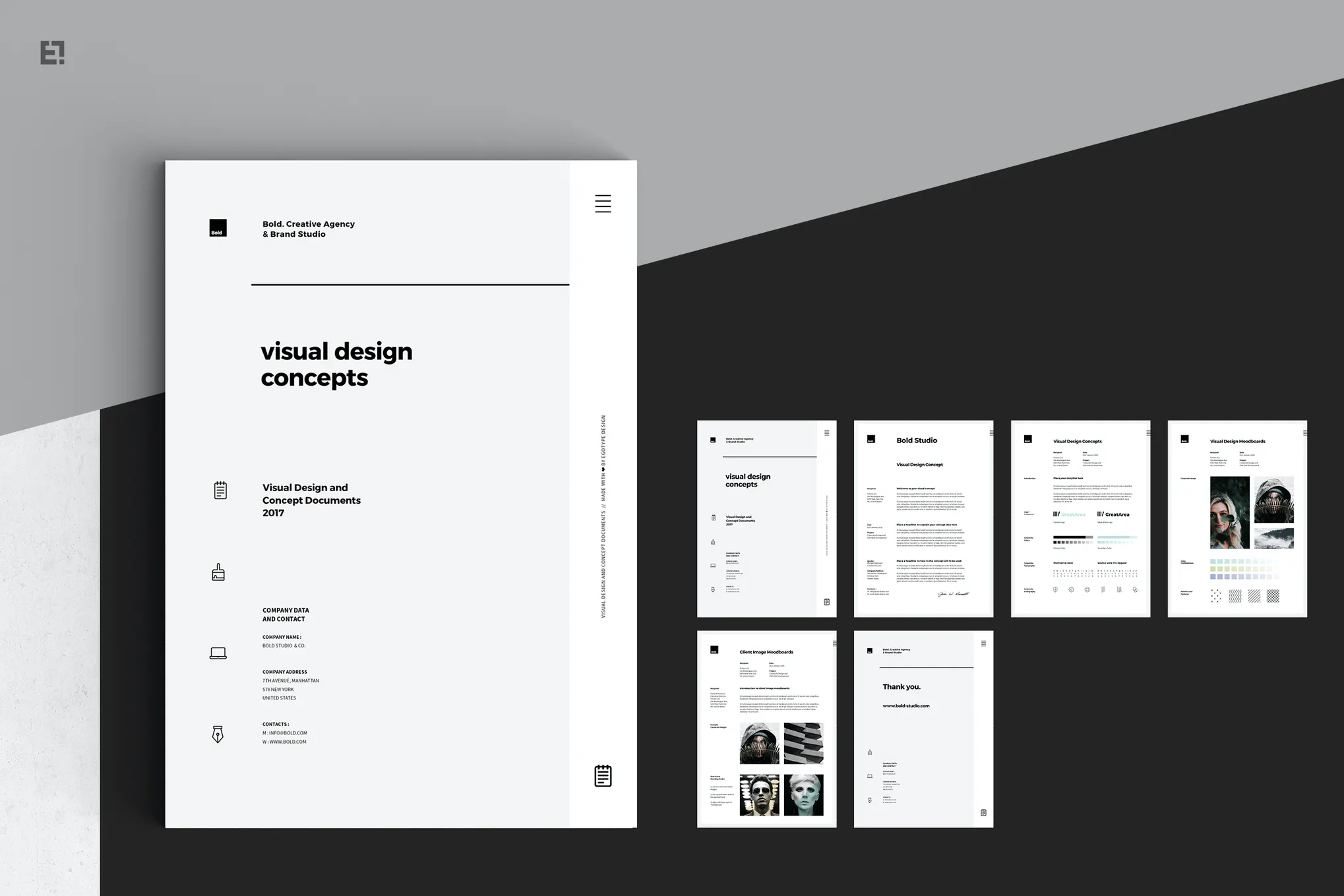 Concept Design Mood Board Templates