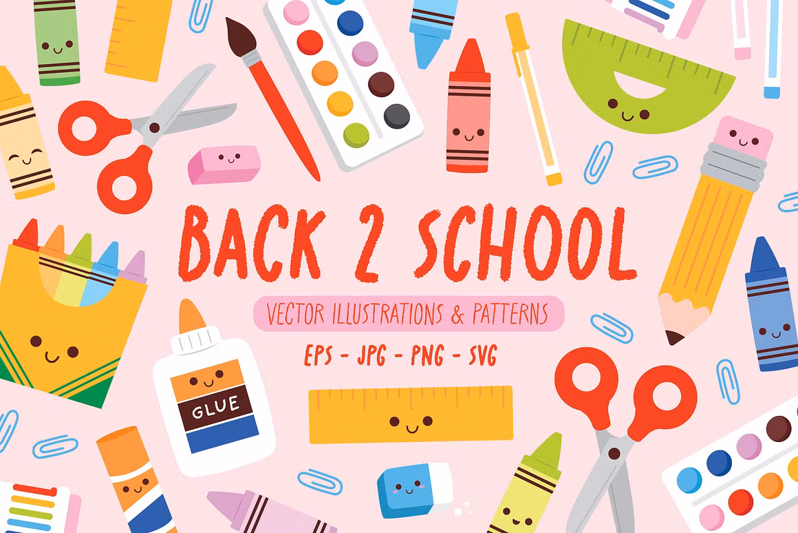 Back to School Vector Illustrations