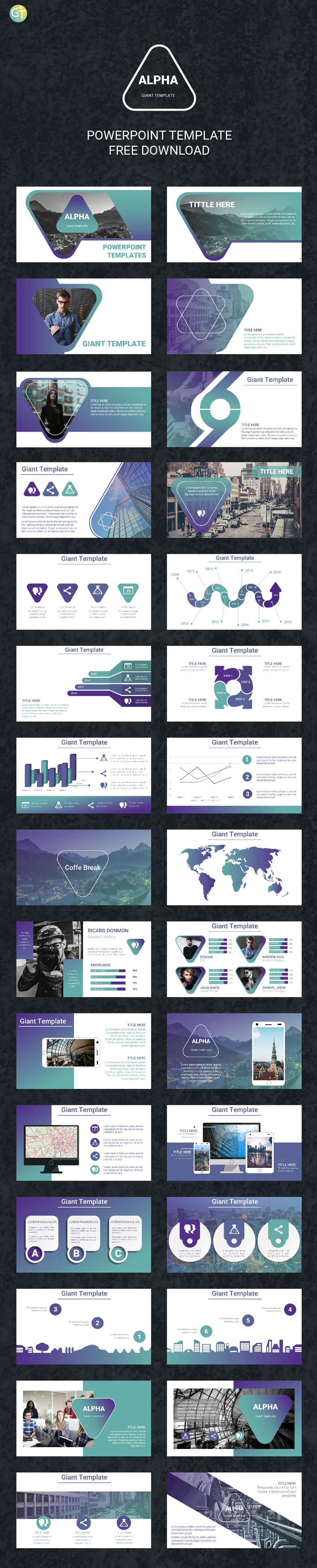 ALPHA - FREE POWERPOINT TEMPLATE