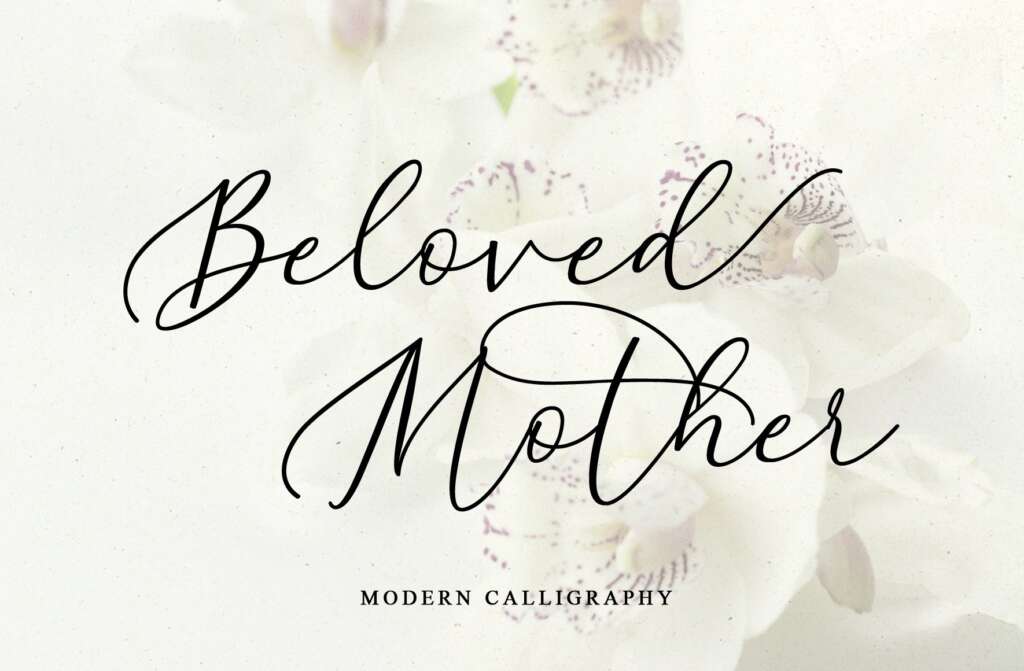 Beloved Mother | Modern Calligraphy
