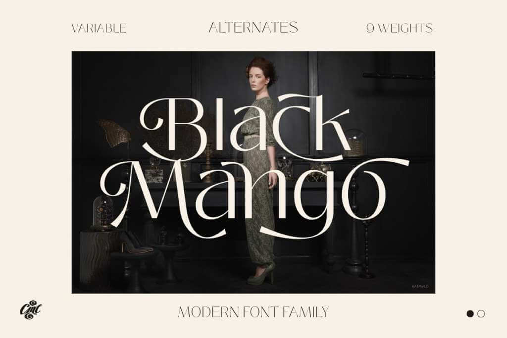 Black Mango - Modern beauty font