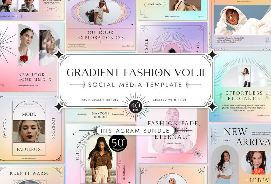 Gradient Fashion Social Media Vol.II
