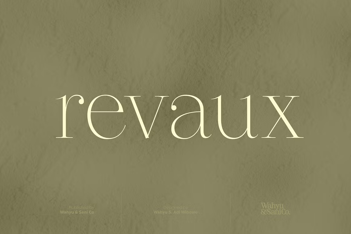 Revaux | Elegant Serif Typeface