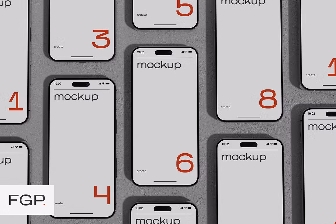 Multiscreen iPhone mockup

