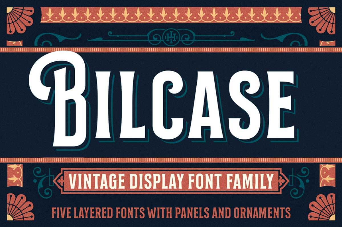 BILCASE VINTAGE DISPLAY FONT FAMILY