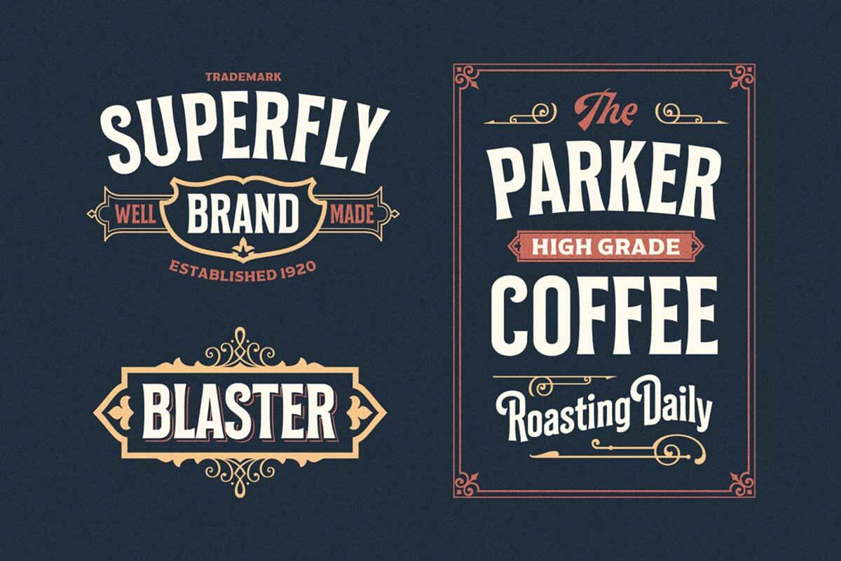 BILCASE VINTAGE DISPLAY FONT FAMILY
