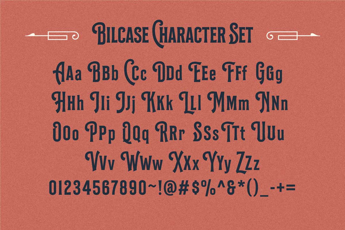 BILCASE VINTAGE DISPLAY FONT FAMILY