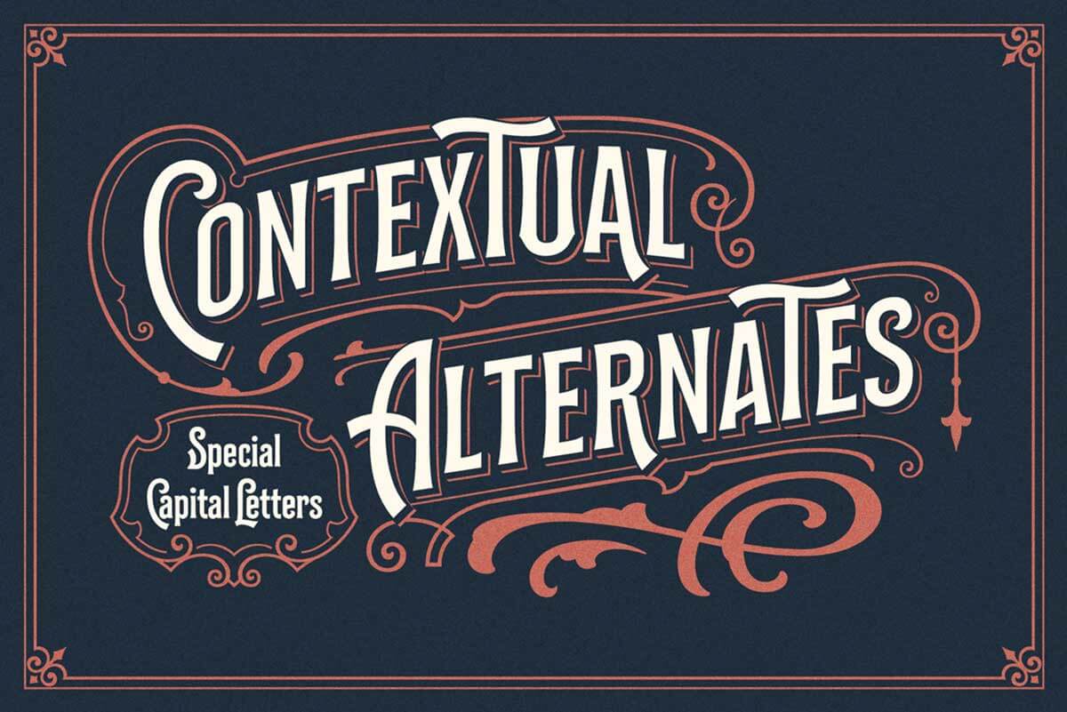 BILCASE VINTAGE DISPLAY FONT FAMILY