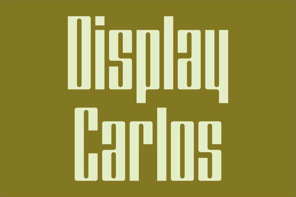 Display Carlos Font