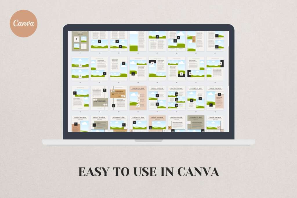 eBook Template Canva Calendar - A4 US Letter Magazine Design Cover Lead magnet Coaching Pack