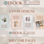 eBook Template Canva Polka Dot - A4 US Letter Magazine Design Cover Lead magnet Coaching Pack