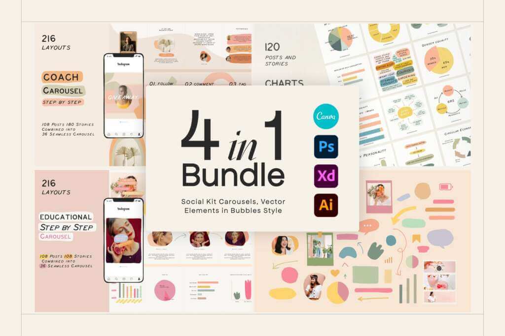 SALE - 4in1 Bundle Social Kits