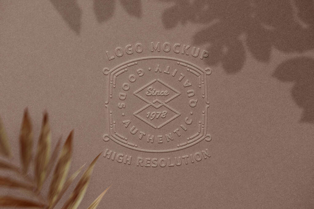 EMBOSSED LOGO MOCKUP