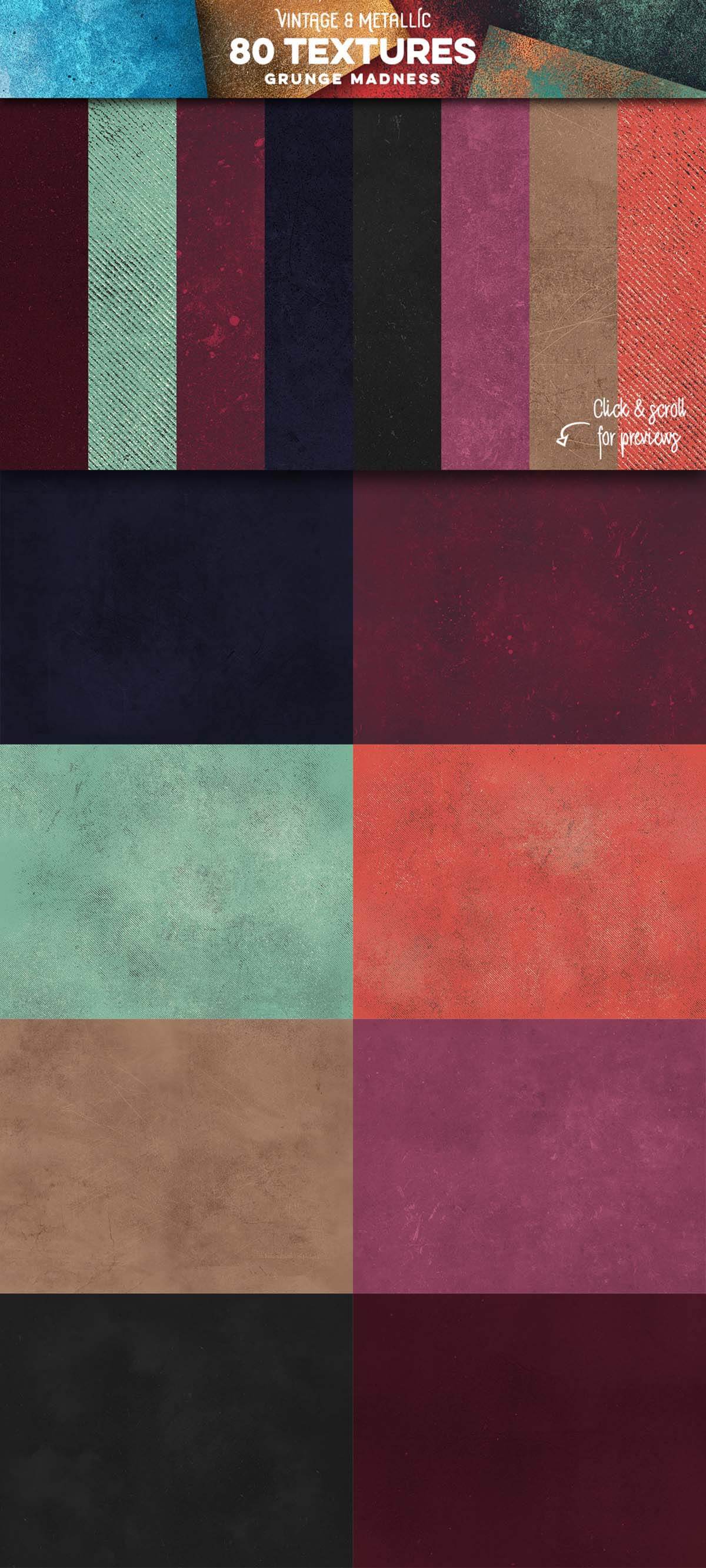 80 VINTAGE & METALLIC TEXTURES