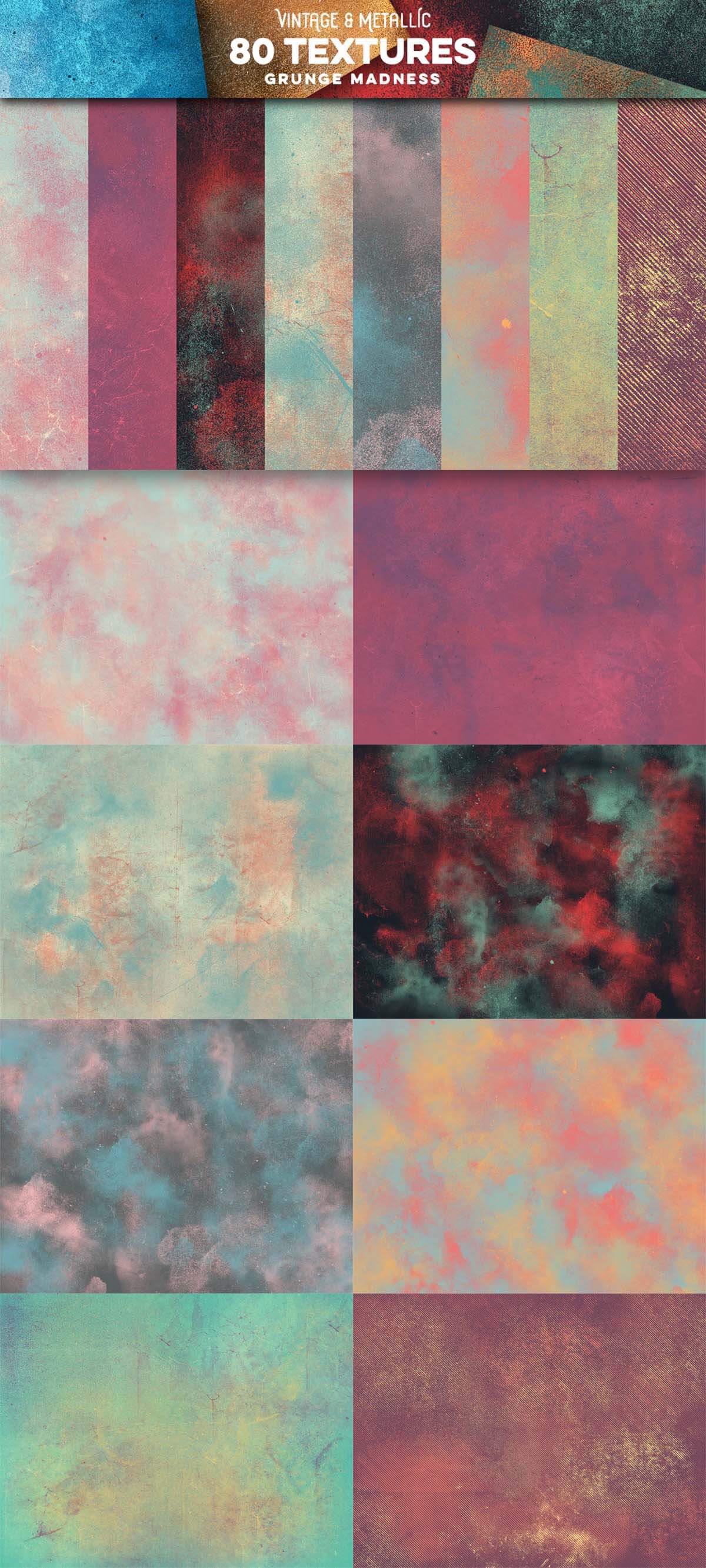 80 VINTAGE & METALLIC TEXTURES