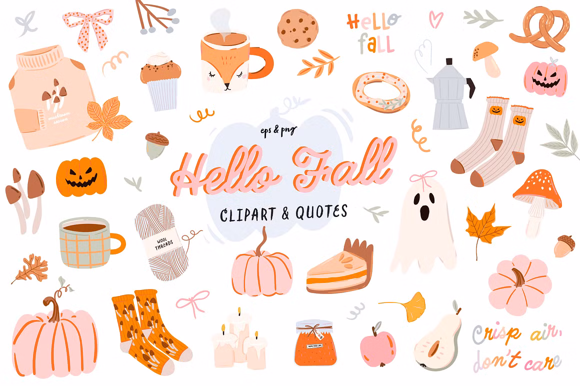 Cozy Autumn Doodles & Fall Quotes