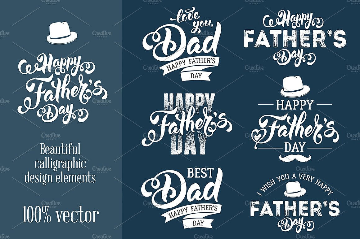 Calligraphic Design for Father's Day