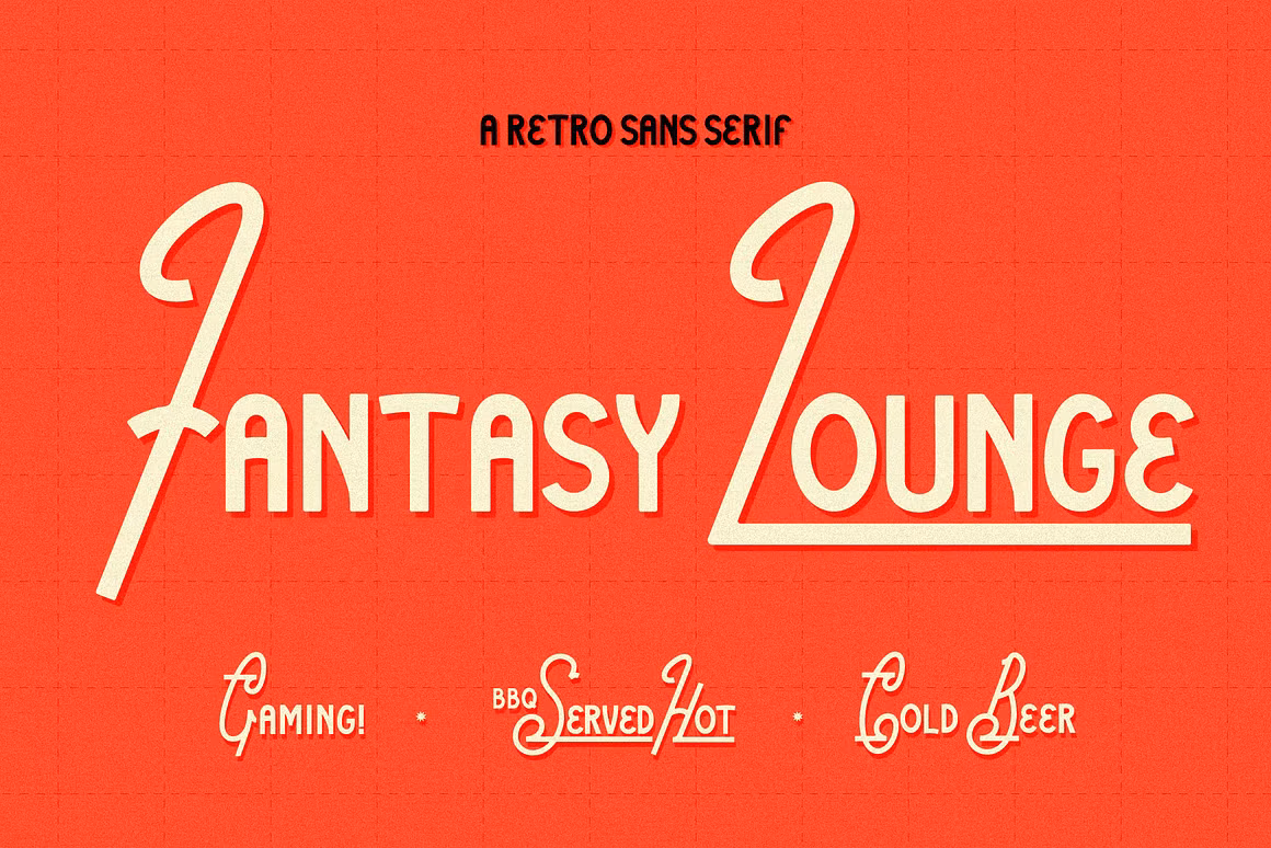 Fantasy Lounge Retro Sans Serif