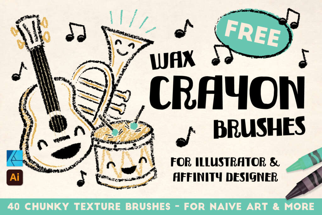 FREE WAX CRAYON BRUSHES