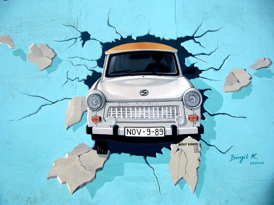 車の壁画