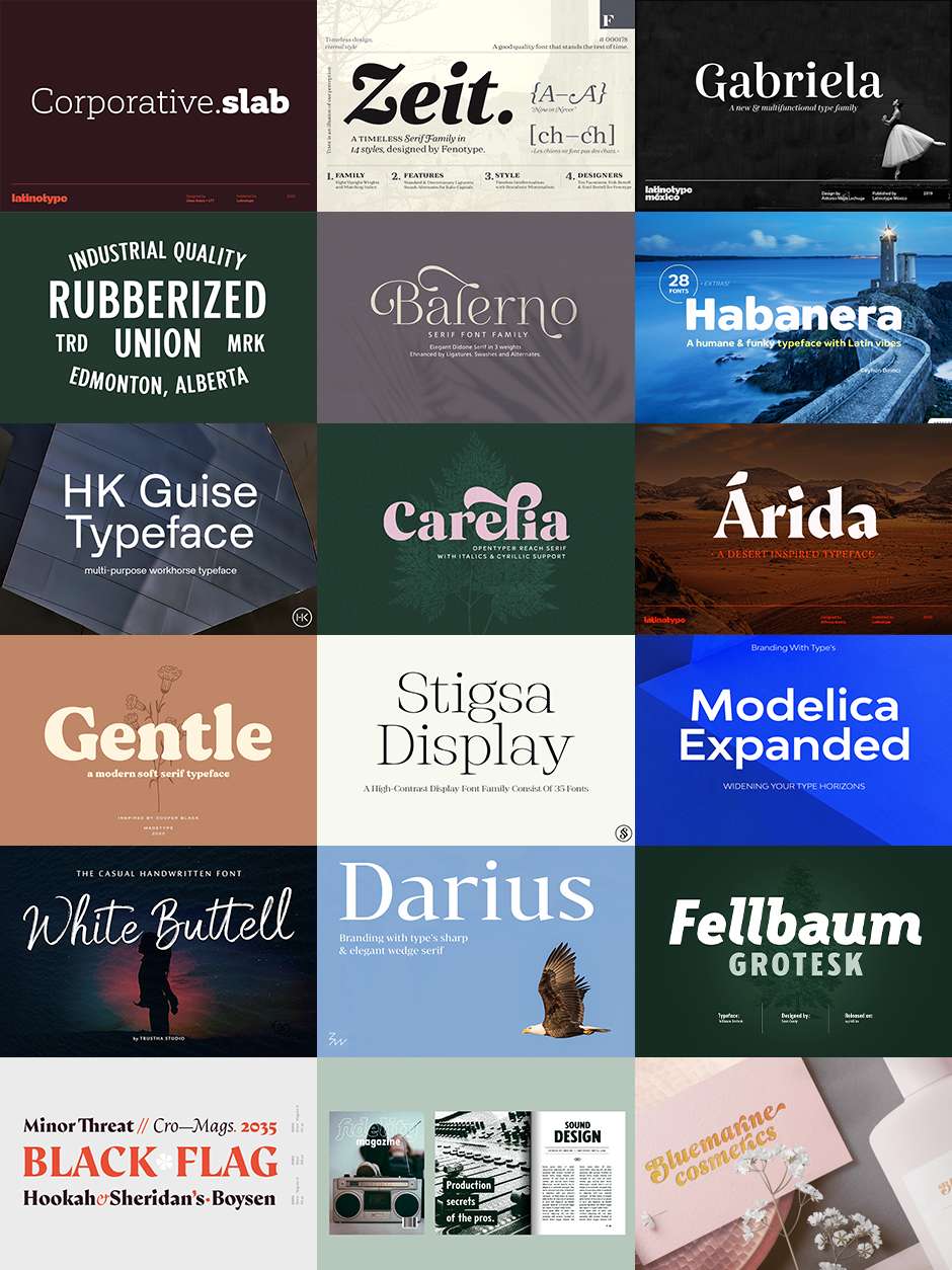 The Deliciously Versatile Font Collection – Re-Run
