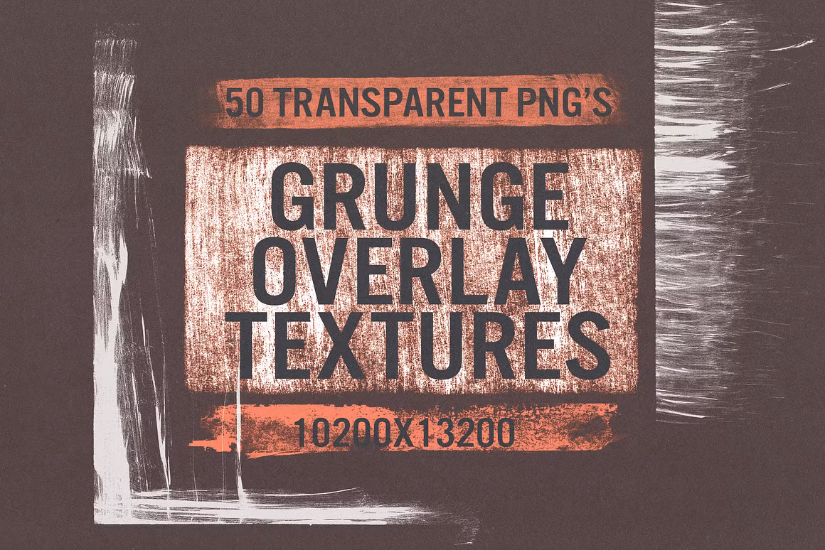 50 Grunge Overlay Textures
