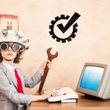 外付けHDDのトラブルを解決する子供