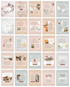 Instagram Post Story templates Canva Polka Dot | つくるデポ