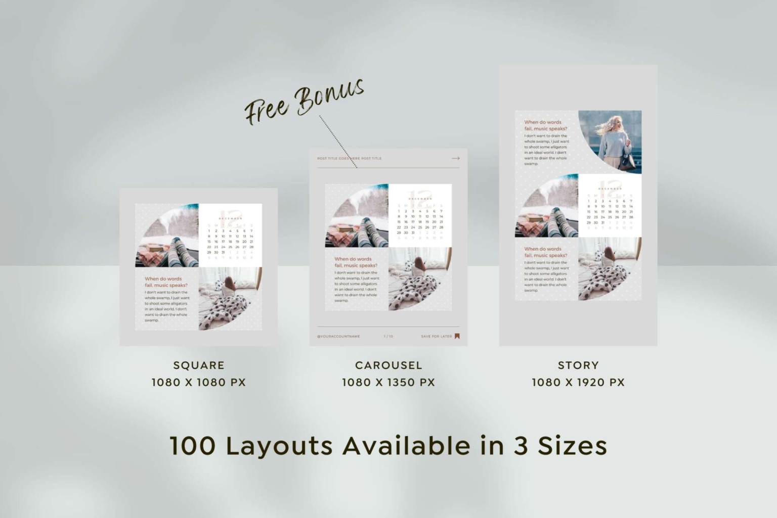 Instagram Post Story templates Canva Polka Dot | つくるデポ