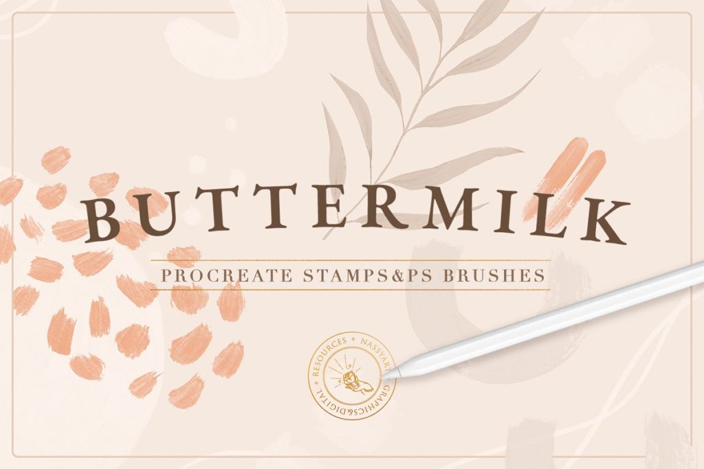 90 Procreate&PS Stamp Brushes