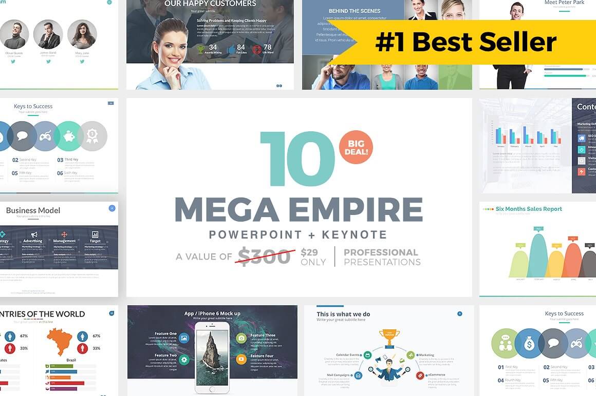 MEGA EMPIRE Powerpoint + Keynote