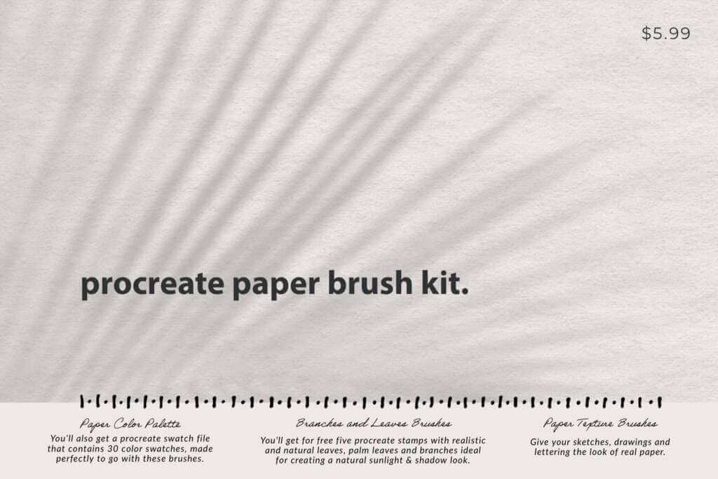 Procreate Paper Brush Kit