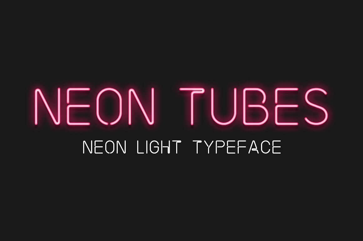 Neon Tubes - Neon Light Font