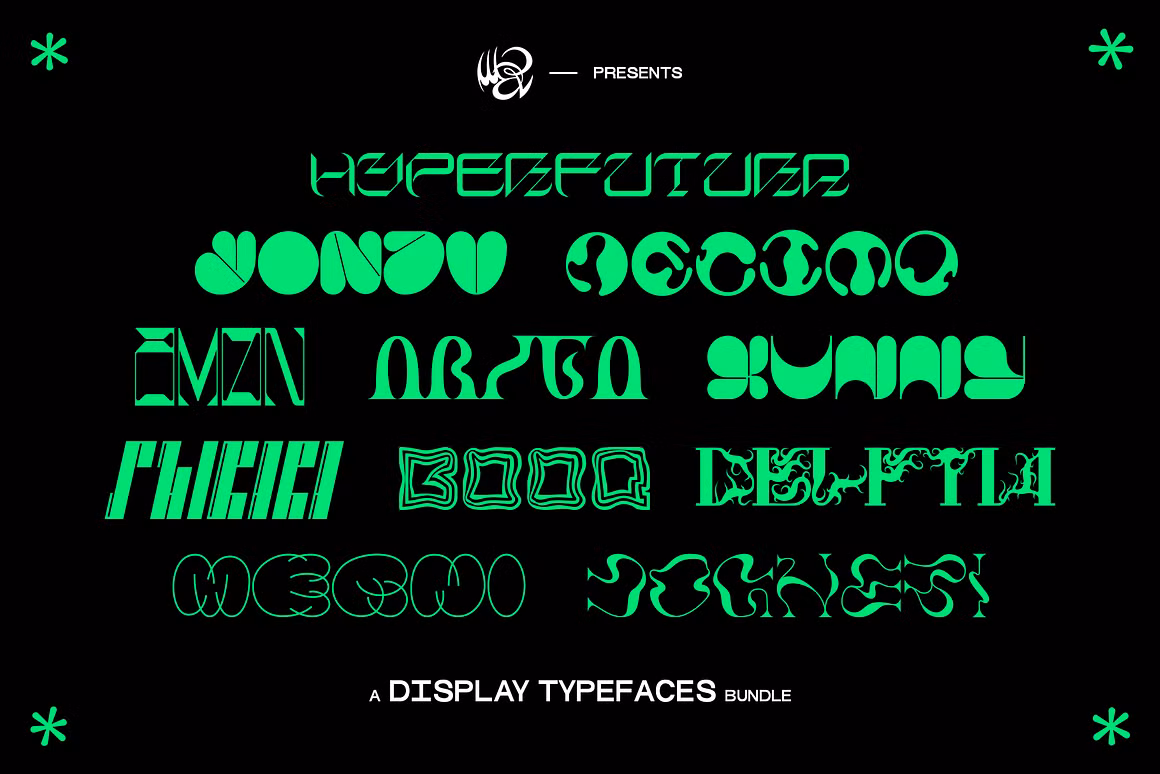 DISPLAY TYPEFACES MEGAPACK 1