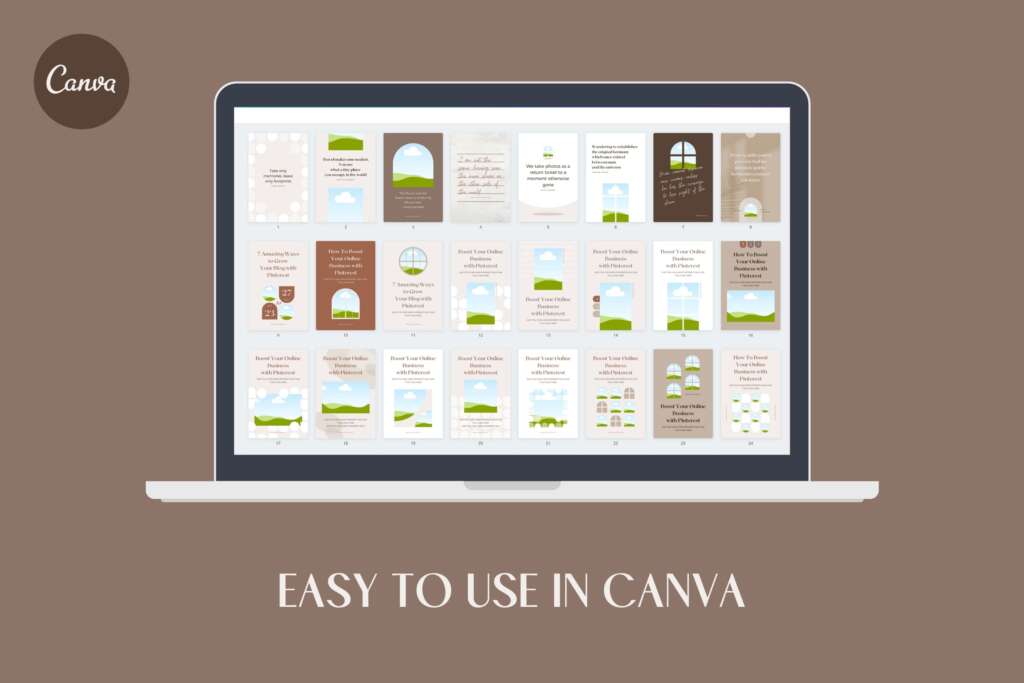 Pinterest Pin Templates Canva Shadow