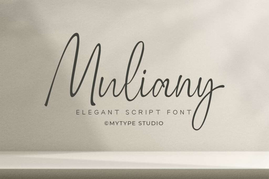 Muliany | Elegant Script Font
