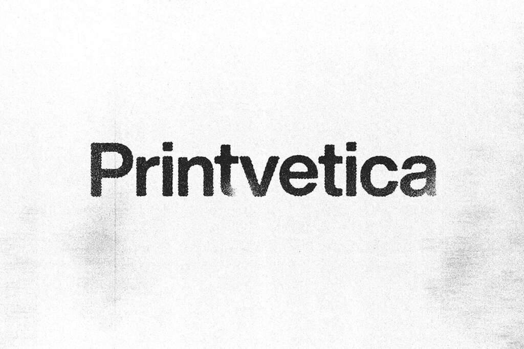 Printvetica - Free Retro Letraset Typeface

