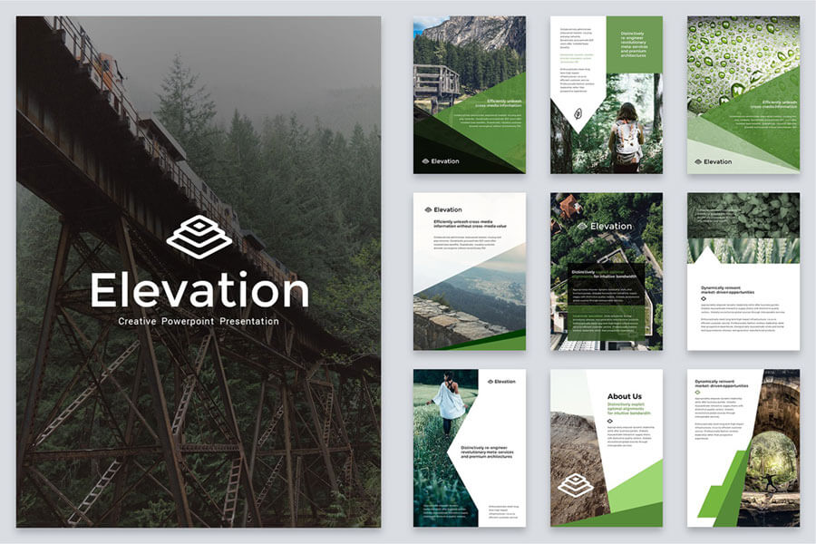 A4 Elevation Powerpoint Template