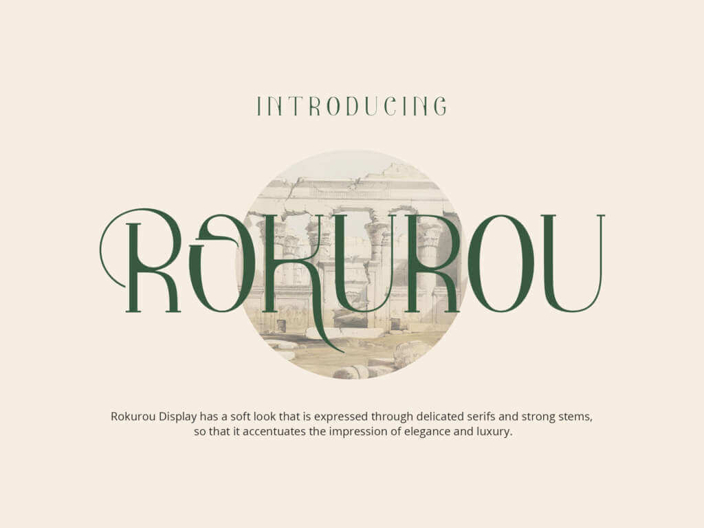 ROKUROU DISPLAY FONT