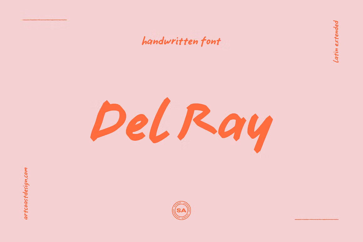 SA Del Ray Handwritten Font
