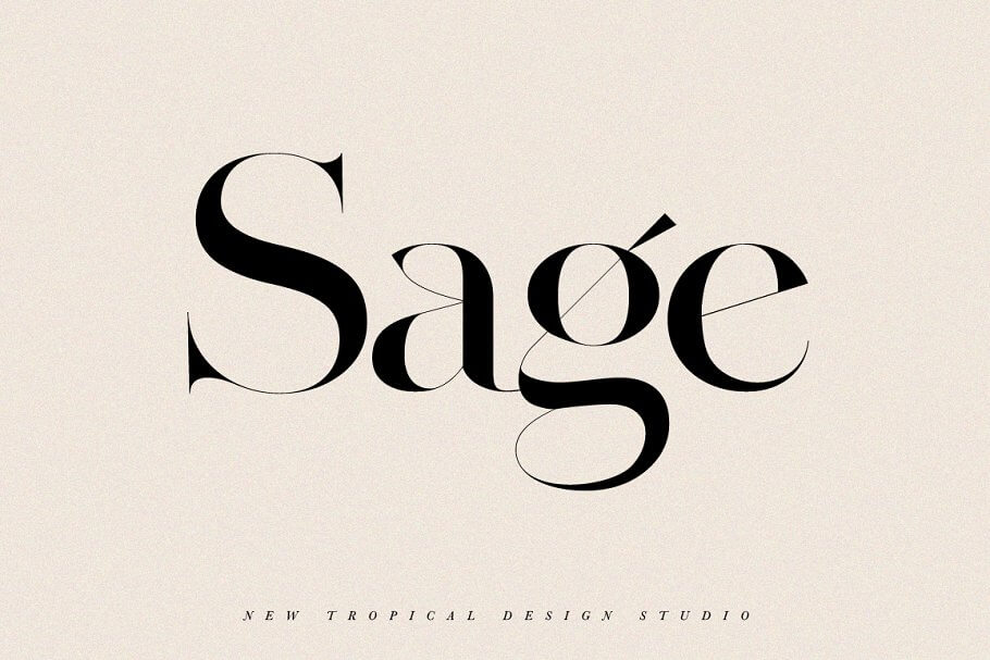SAGE - Serif Font
