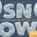Snow Free 3D Lettering